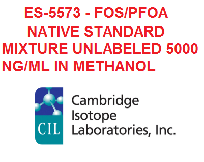 Dung dịch chuẩn ES-5573 - FOS/PFOA NATIVE STANDARD MIXTURE UNLABELED 5000 NG/ML IN METHANOL, Hãng CIL, USA
